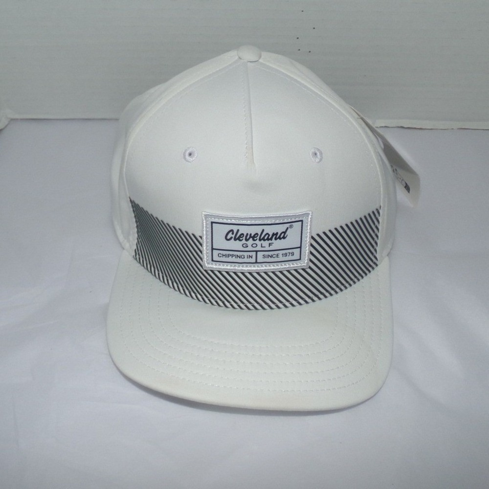 Cleveland Golf Chipping In 1979 Hat White Striped Snapback Cap